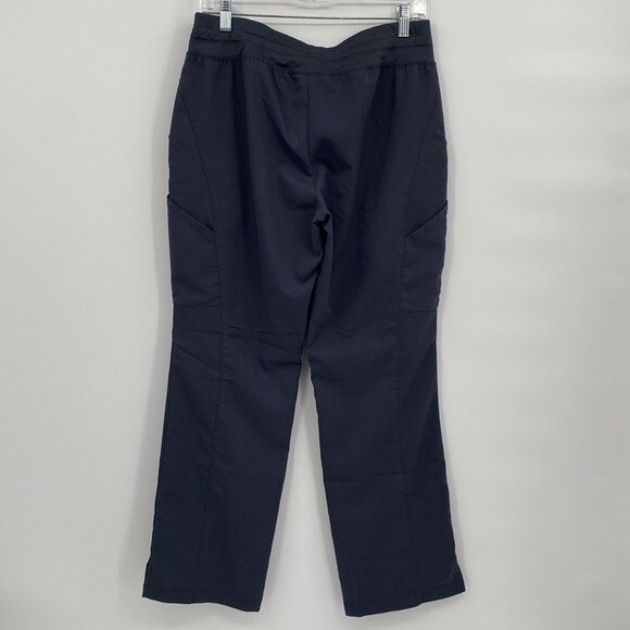 Grey's Anatomy Mid Rise Flare Bottom Drawstring Scrub Pants Gray Size MP - Picture 5 of 10